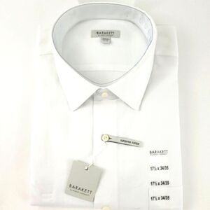 BARAKETT By Robert Barakett White Men's Dress Shirts Top Superfine Cotton